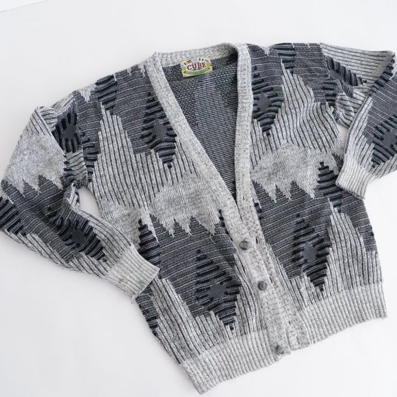 Original CUBE Mens Cardigan Vintage - Picture 1 of 13